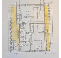 Dachgeschosswohnung - 700,00&nbsp;EUR Kaltmiete, ca.&nbsp; 61,00&nbsp;m&sup2; in Darmstadt (PLZ: 64297) Eberstadt
