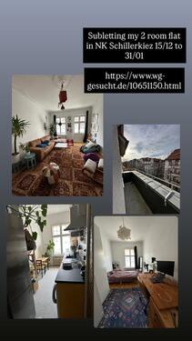 Foto - Zwischenmiete Neukölln Schillerkiez 2Zimmer Altbau