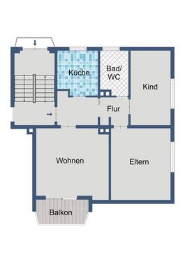 Foto - Etagenwohnung in Bad Hersfeld zur Miete