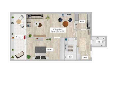 Foto - 2 Zimmer Terrassenwohnung zur Miete in Passau