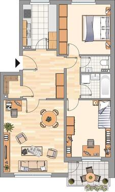 Foto - Etagenwohnung in Harrislee zur Miete