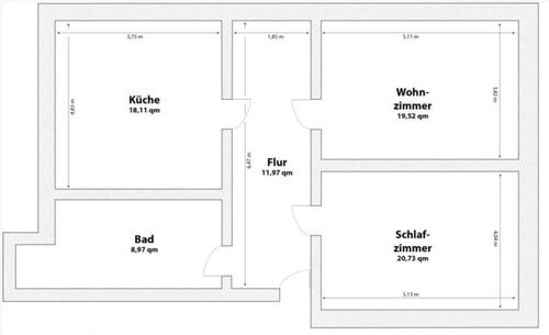 Foto - Etagenwohnung zur Miete in Limbach-Oberfrohna