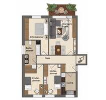 Schöne Nichtraucher 4,5 Zi. Wohnung mit Balkon Rees Haldern