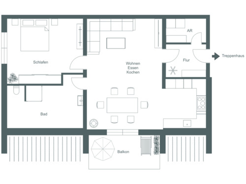 Foto - Neubau: zentral, EBK, Balkon, Tiefgarage, Aufzug, barrierefrei