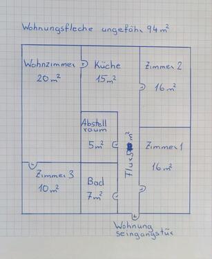 Foto - Mietwohnung - 1.500,00&nbsp;EUR Kaltmiete, ca.&nbsp; 94,00&nbsp;m&sup2;