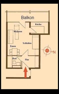 Foto - 1 Zimmer Erdgeschoßwohnung zur Miete in Frankfurt am Main