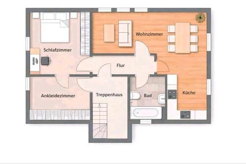 Foto - 2 Zimmer Dachgeschoßwohnung zur Miete in Bielefeld