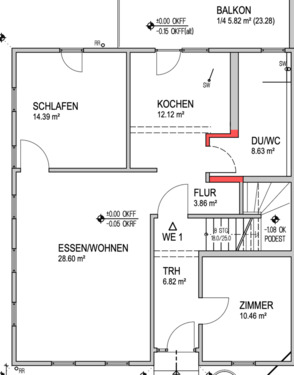 Foto - 3 Zimmer Etagenwohnung zur Miete in Weikersheim