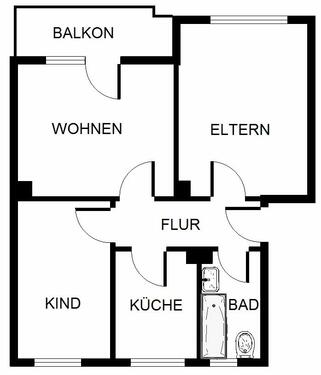 Foto - Gepflegte 3-Zimmer-Wohnung in Gelsenkirchen Scholven