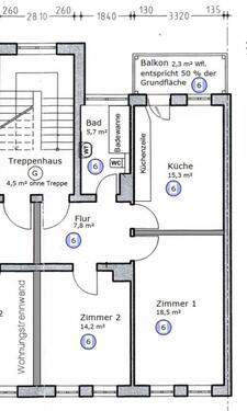 Foto - 2 Zimmer Etagenwohnung zur Miete in Zwickau