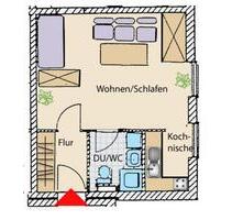 Gemütliche 1-Zimmer Wohnung in Burghausen - Geratskirchen