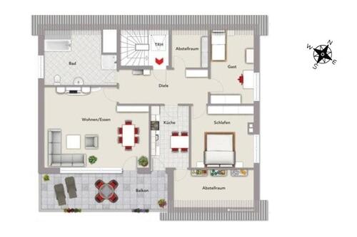 Foto - 3-Zimmer-Wohnung mit Weitblick in Nottuln-Darup