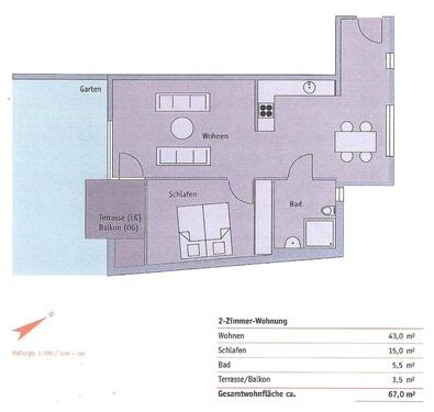 Foto - 2 Zimmer Etagenwohnung in Wannweil