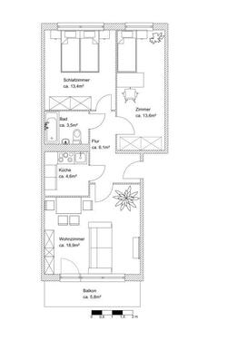 Foto - Etagenwohnung in Prenzlau zur Miete