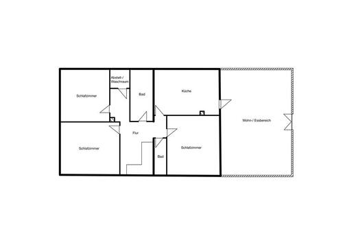 Foto - Vermiete 4-Zimmer Wohnung 111m2 Nähe Waldkirchen Kaltmiete 660 €