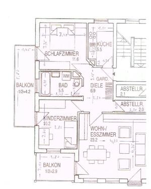 Foto - hübsche 3-Zimmer Wohnung 2.OG - 900,00 EUR Kaltmiete,