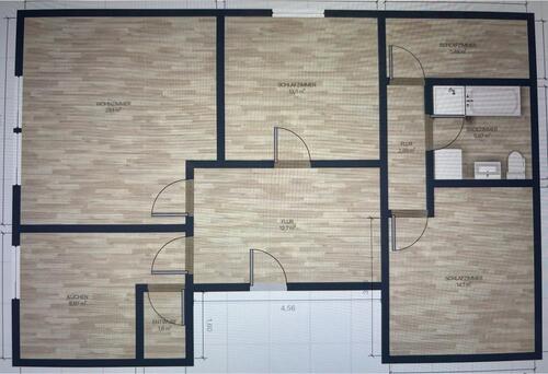 Foto - 4 ZKB in Cloppenburg - 600,00&nbsp;EUR Kaltmiete, ca.&nbsp; 80,00&nbsp;m&sup2;