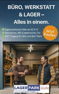 Foto - Lagerhalle mit Büro – Lagerflächen Ideal für Firmen, Handwerker & Selbstständige in Halle