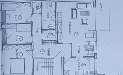 Foto - vier Zimmer Wohnung zu vermieten