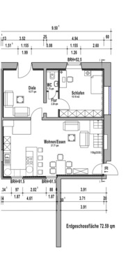 Foto - 3-Zimmer Wohnung in Laer zu vermieten