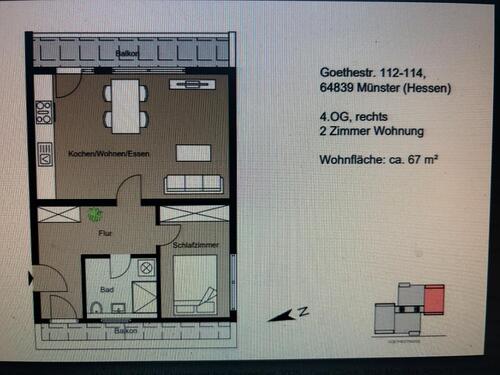 Foto - neu sanierte 2 Zimmer Wohnung ab 1.1.2026 zu vermieten