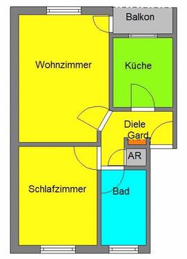 Foto - 2 Zimmer Etagenwohnung in Magdeburg