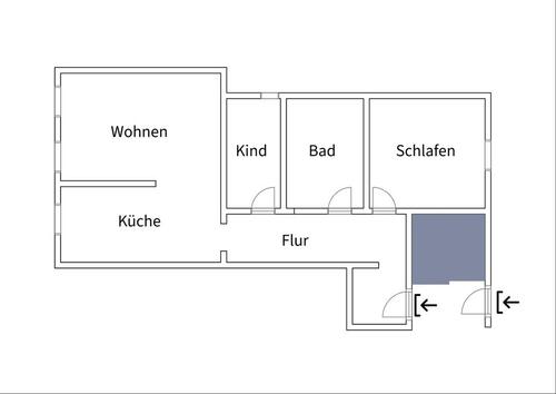 Foto - Etagenwohnung in Schwalmstadt