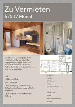 Foto - Ruhige 3,5 Zimmer Wohnung - Zentrum Bad Rodach