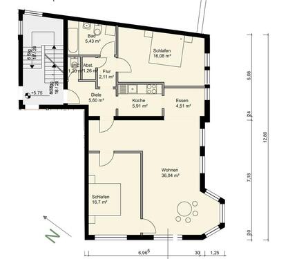 Foto - Attraktive 3-Zimmer-Wohnung in zentraler Altstadtlage