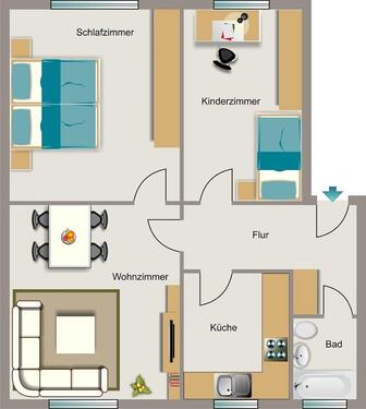 Foto - 3.5 Zimmer Etagenwohnung zur Miete in Marl