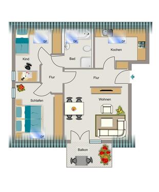 Foto - 3.5 Zimmer Dachgeschoßwohnung zur Miete in Gelsenkirchen