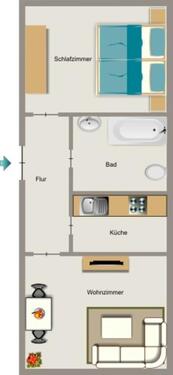 Foto - 2.5 Zimmer Erdgeschoßwohnung zur Miete in Duisburg