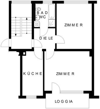 Foto - 2 Zimmer Etagenwohnung zur Miete in Hagen