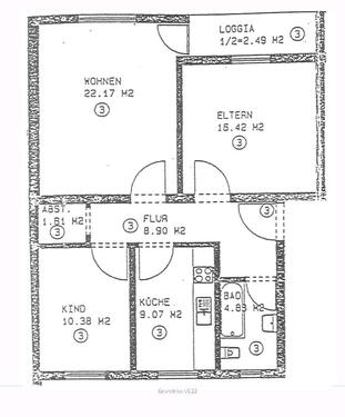 Foto - 3 Zimmer Etagenwohnung zur Miete in Kraiburg am Inn