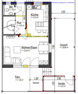 Foto - Doppelhaushälfte mit 4 Zimmern, Terrasse und Stellplatz zu vermie