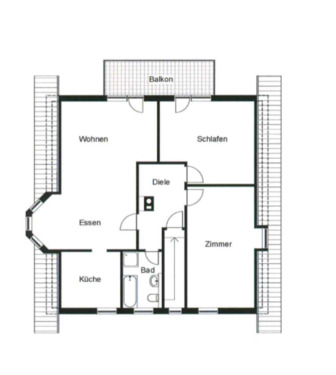 Foto - 3 Zimmer-Dachgeschosswohnung in Mainhardt-Bubenorbis