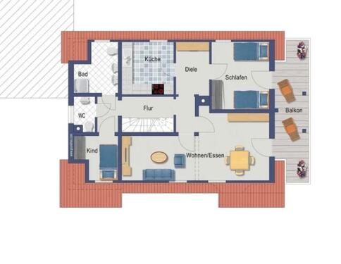 Foto - 5,5 Zimmer Wohnung zu Vermieten Süd-Balkon u. Garten Hüttlingen