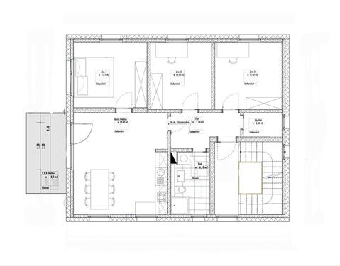 Foto - Schöne Wohnung mit Balkon und Wiekblick Haler Ort 3 1.OG