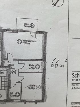 Foto - Etagenwohnung zur Miete in Belm