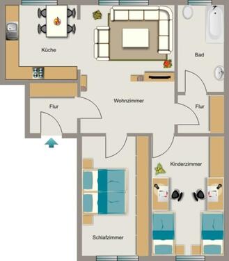 Foto - 3.5 Zimmer Erdgeschoßwohnung zur Miete in Recklinghausen