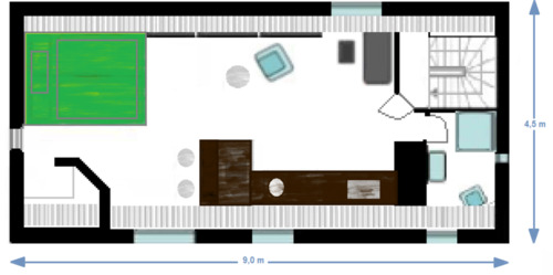 Foto - 1 Zimmer Dachgeschoßwohnung zur Miete in Ahorn