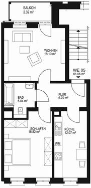 Foto - 2 Zimmer Etagenwohnung zur Miete in Leipzig