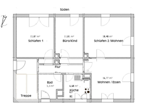 Foto - 3 Zimmer Etagenwohnung zur Miete in Neufahrn in Niederbayern