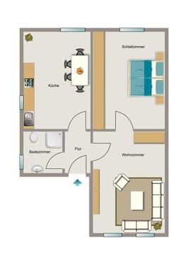 Foto - 2.5 Zimmer Etagenwohnung zur Miete in Duisburg