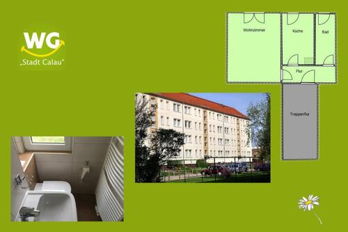 Foto - 1 Zimmer barrierearme Dusche - 195,00&nbsp;EUR Kaltmiete, ca.&nbsp; 30,00&nbsp;m&sup2;