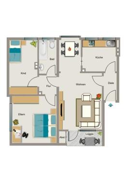 Foto - 3.5 Zimmer Etagenwohnung zur Miete in Krefeld