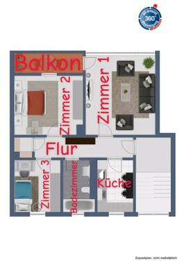 Foto - 3.5 Zimmer Etagenwohnung in Munster