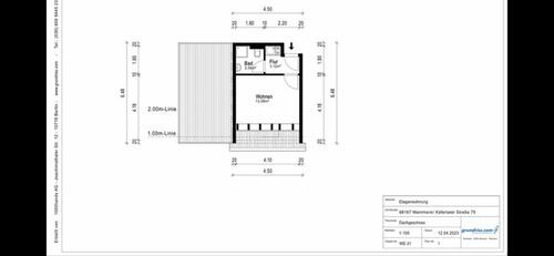 Foto - 1 Zimmer Dachgeschoßwohnung zur Miete in Mannheim
