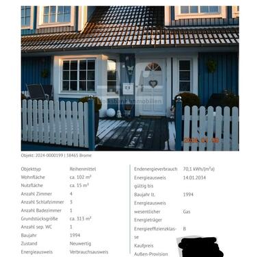 Foto - Haus in Brome ohne Provision - 230.000,00 EUR Kaufpreis,