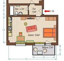 1 Zimmer zur Untermiete 36qm in Heilbronn Zentrum